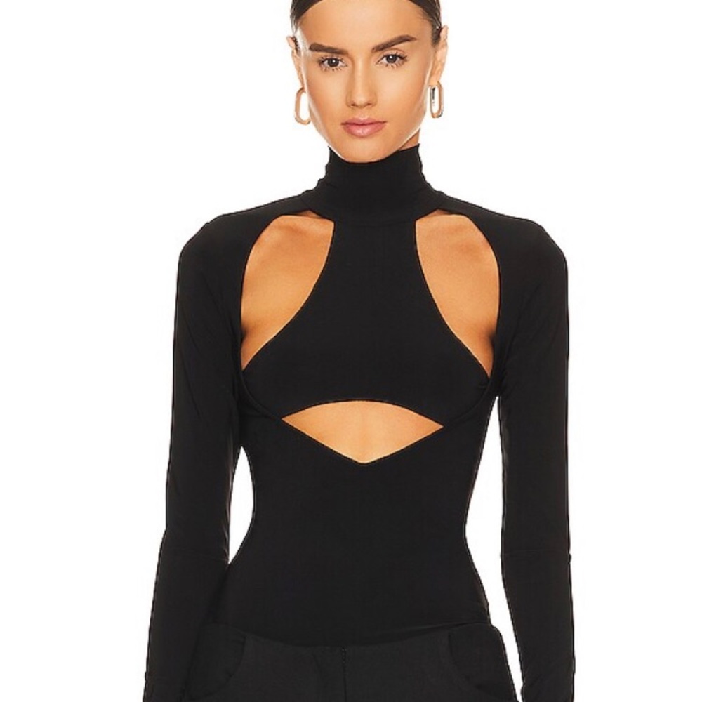LaQuan Smith cut out turtleneck top